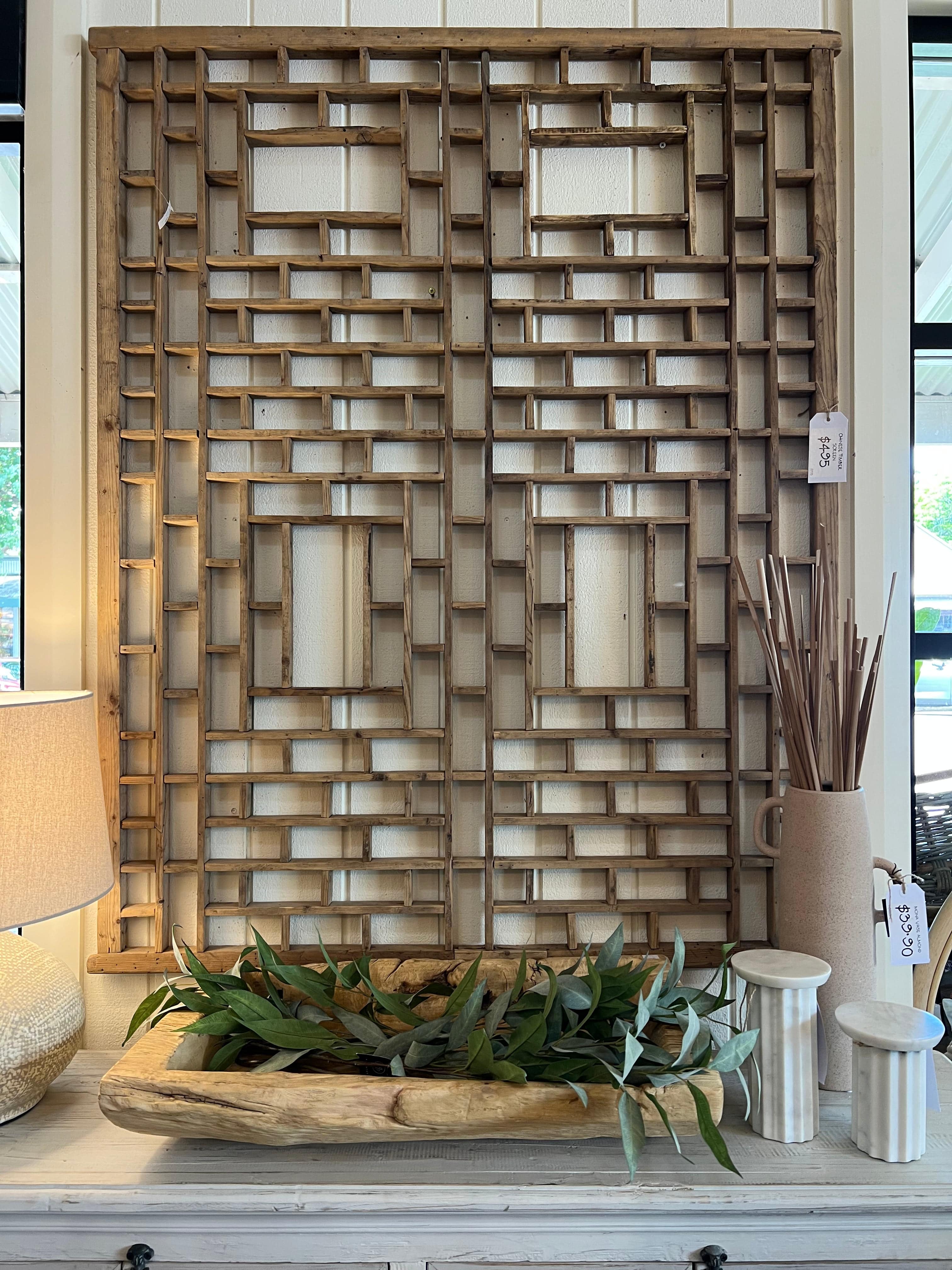 Haven & Space Berry Chinese Timber Screen