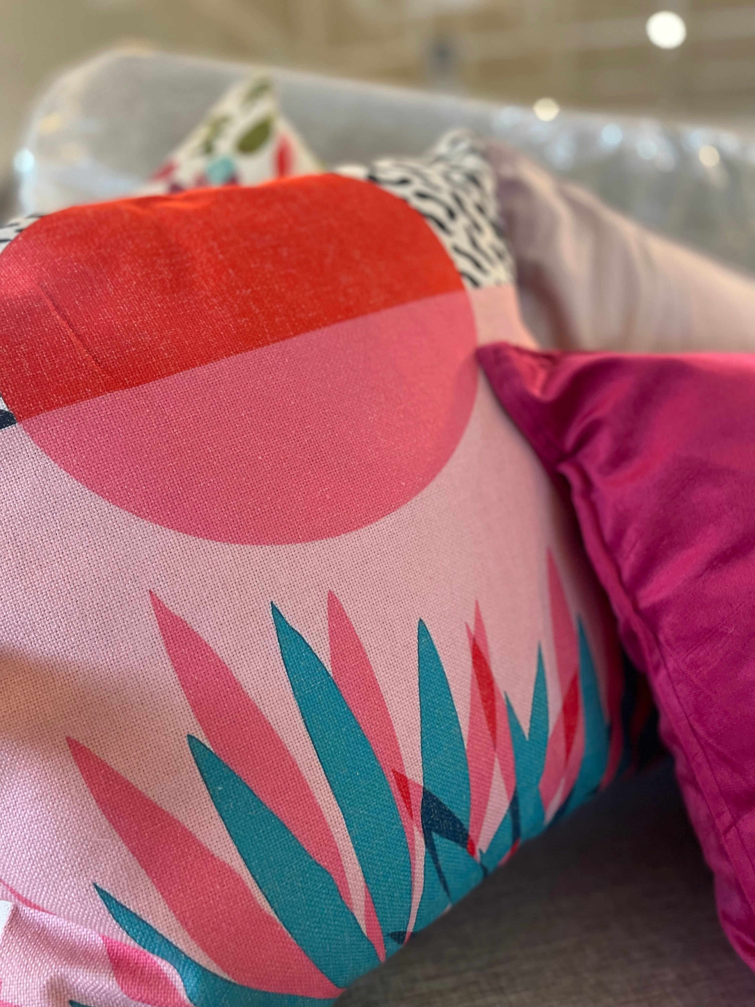 Haven & Space Berry Cushions Block Colour Cushion