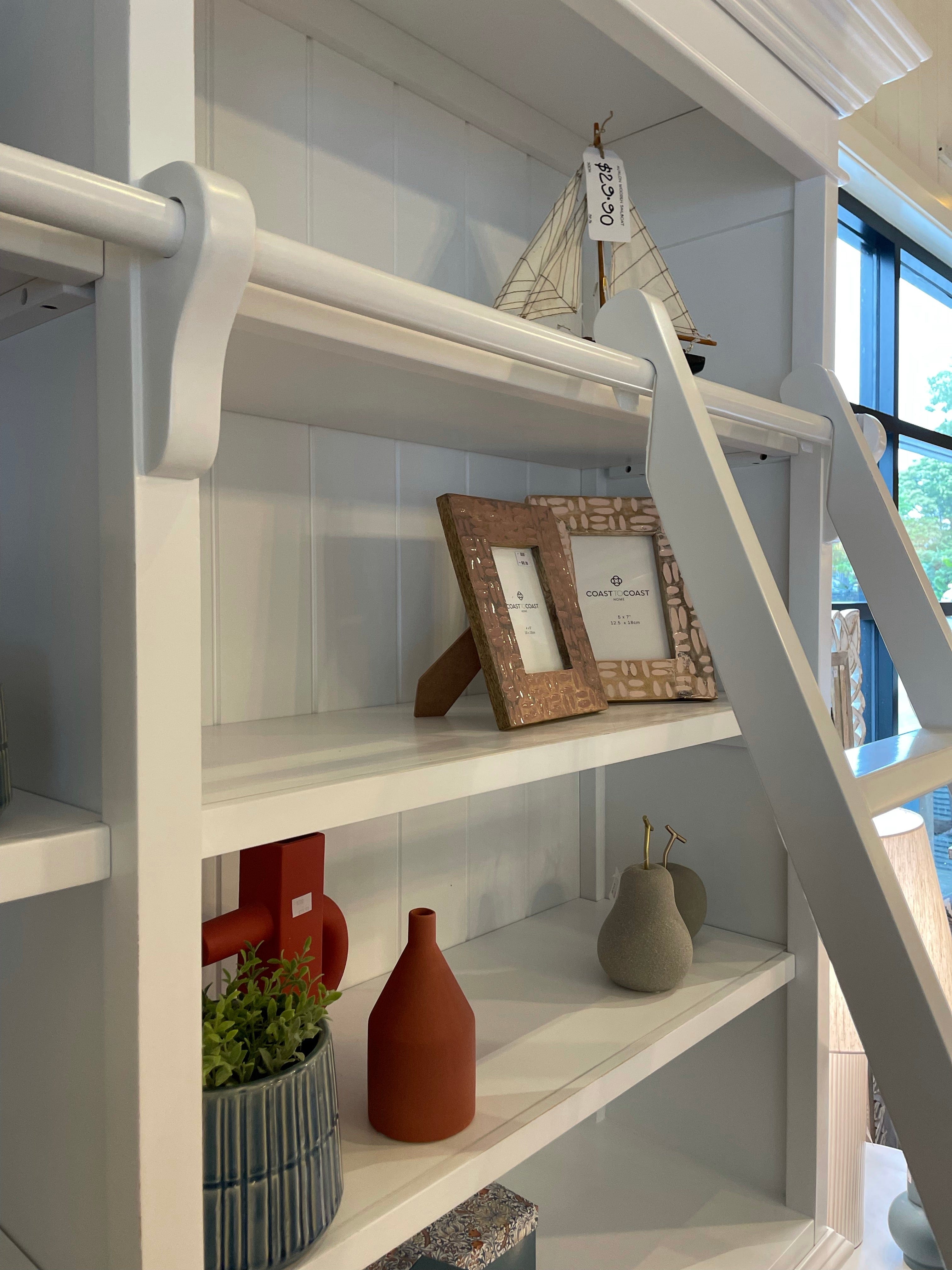 Haven & Space Berry Furniture White Panelled Shelving Prima Bookcase