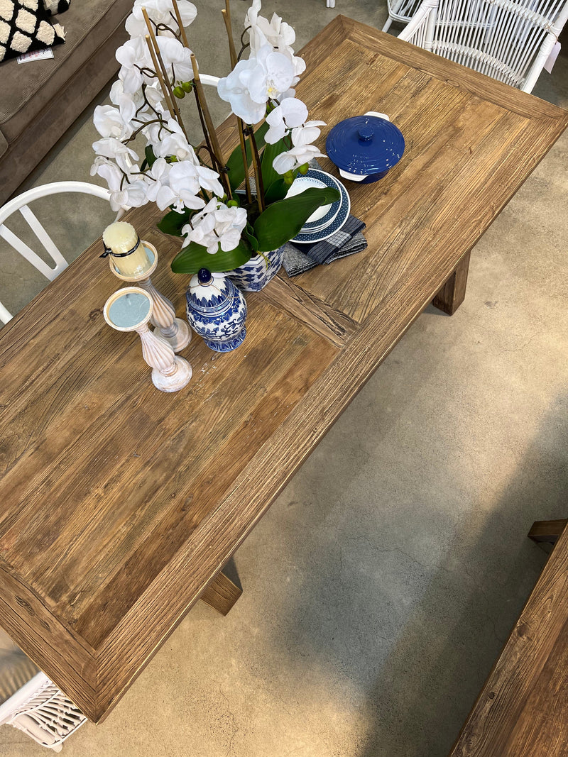 Haven & Space Berry Old Elm Farmhouse Dining Table