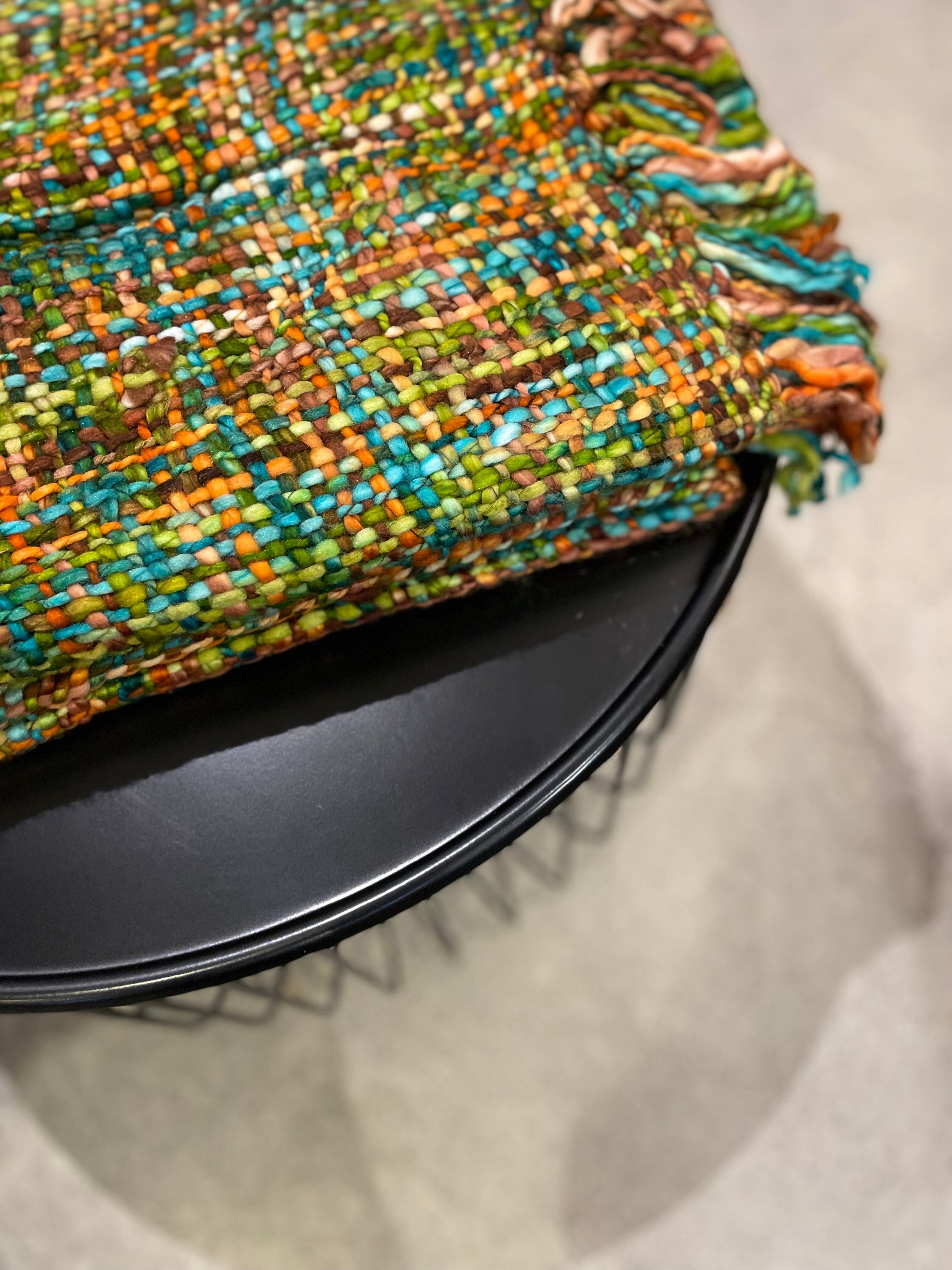 Haven & Space Berry Peacock Oslo Throw