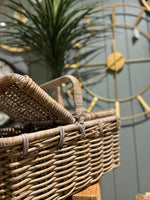 Haven & Space Berry Rattan Picnic Basket