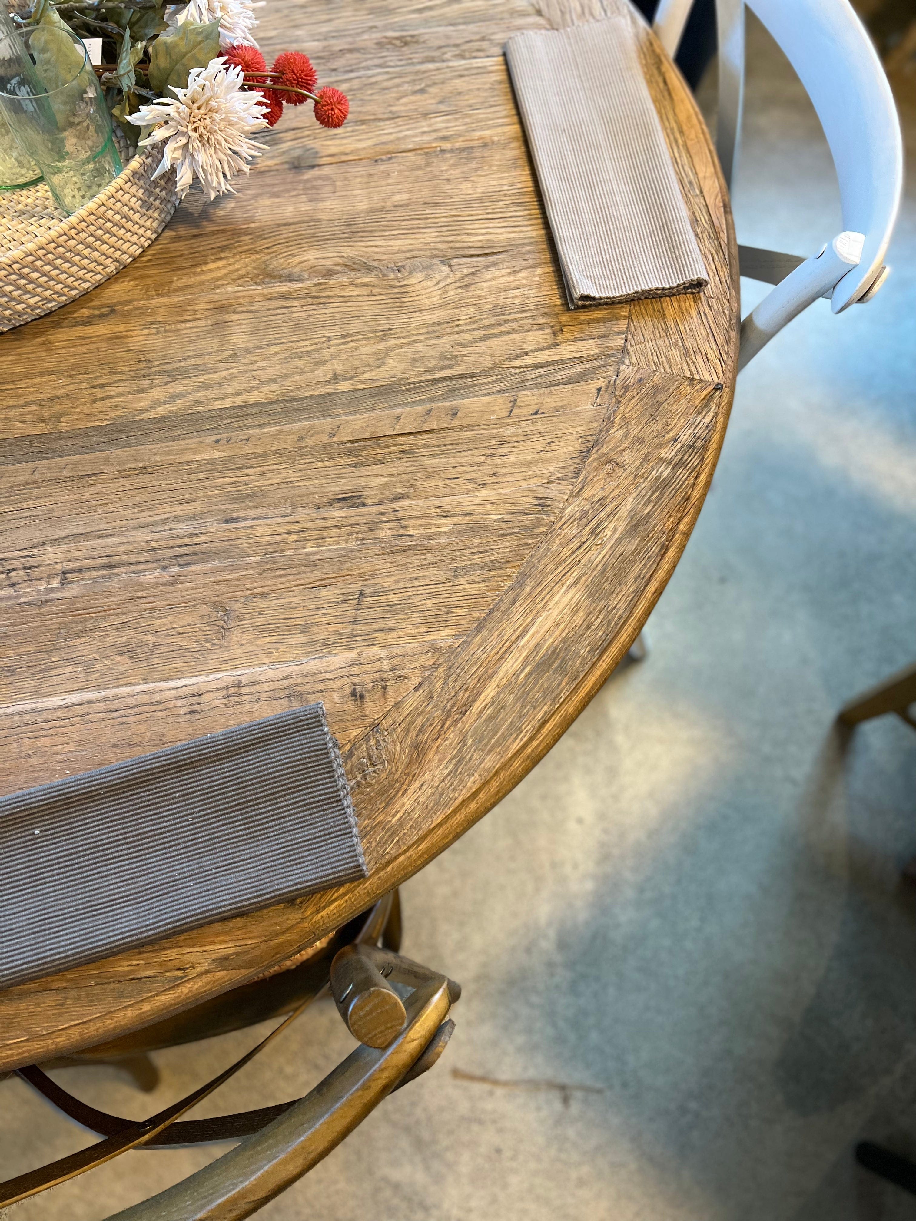 Haven & Space Berry Reclaimed Oak Round Dining Table