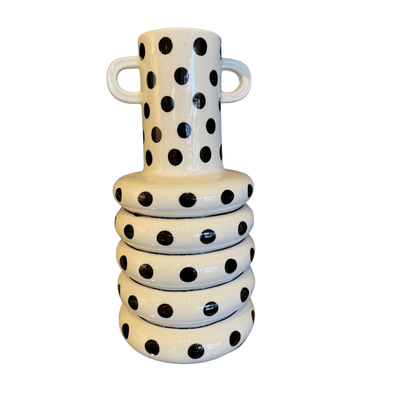 Haven & Space Berry vase Polka Dot Vase with Handles