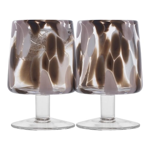 Haven & Space Berry GLASSWARE Camille set of 4 Goblets Dusk
