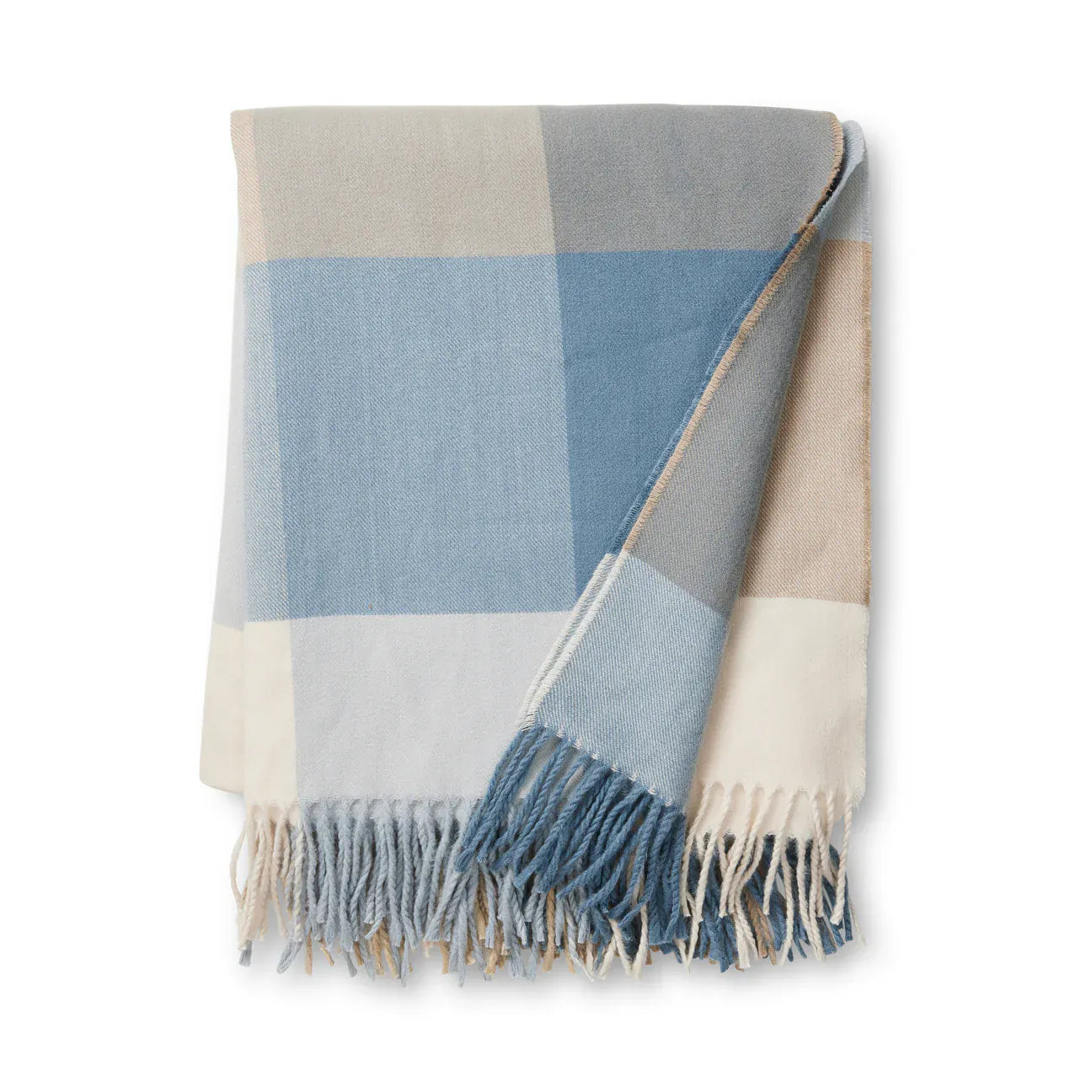 Haven & Space Berry SOFT FURNISHINGS BLUE/NEUTRAL Harley Throw