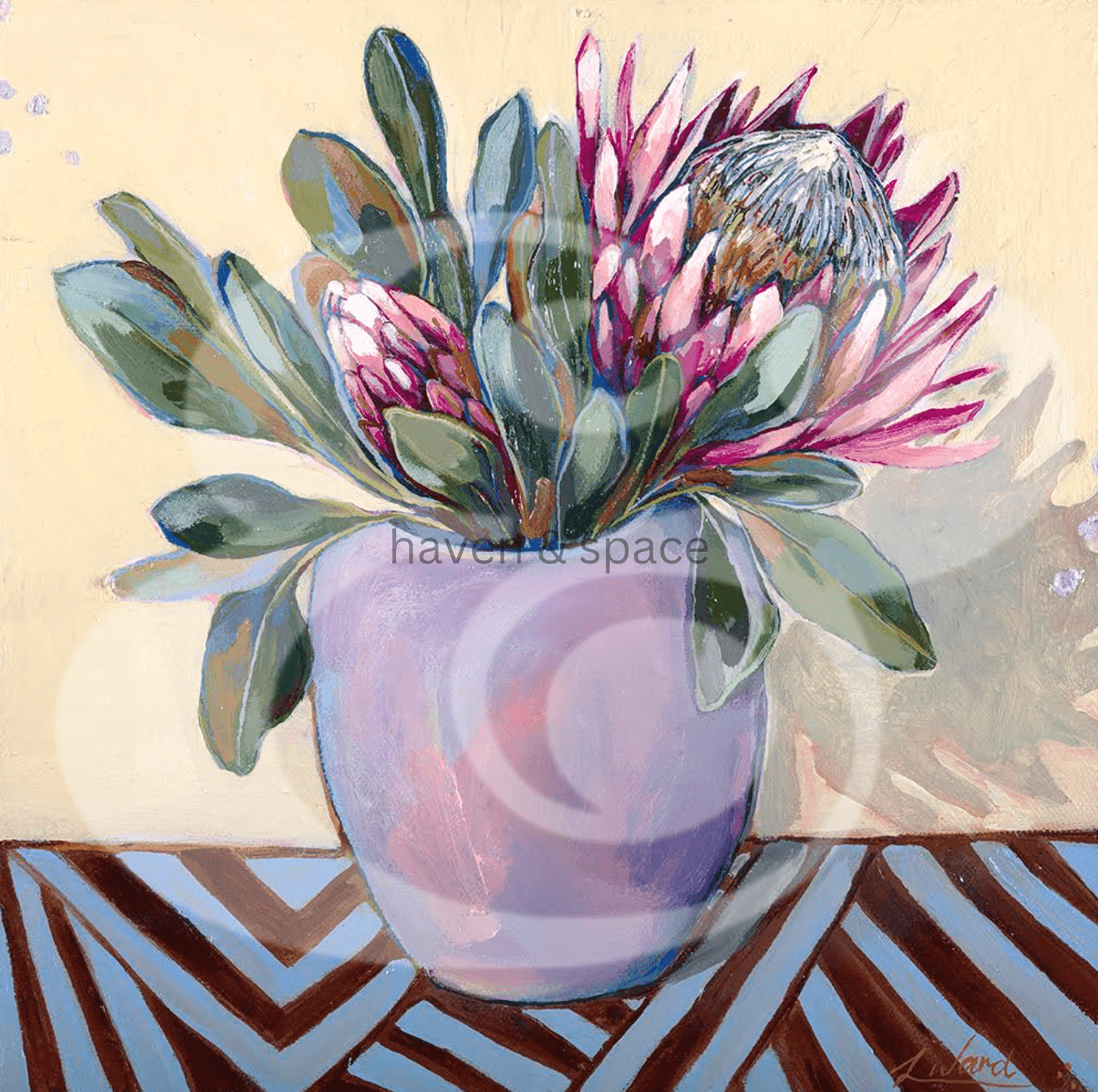 Haven & Space Berry ACCESSORIES 12x12 inches A Friend Like You - Lauren Ward Artist