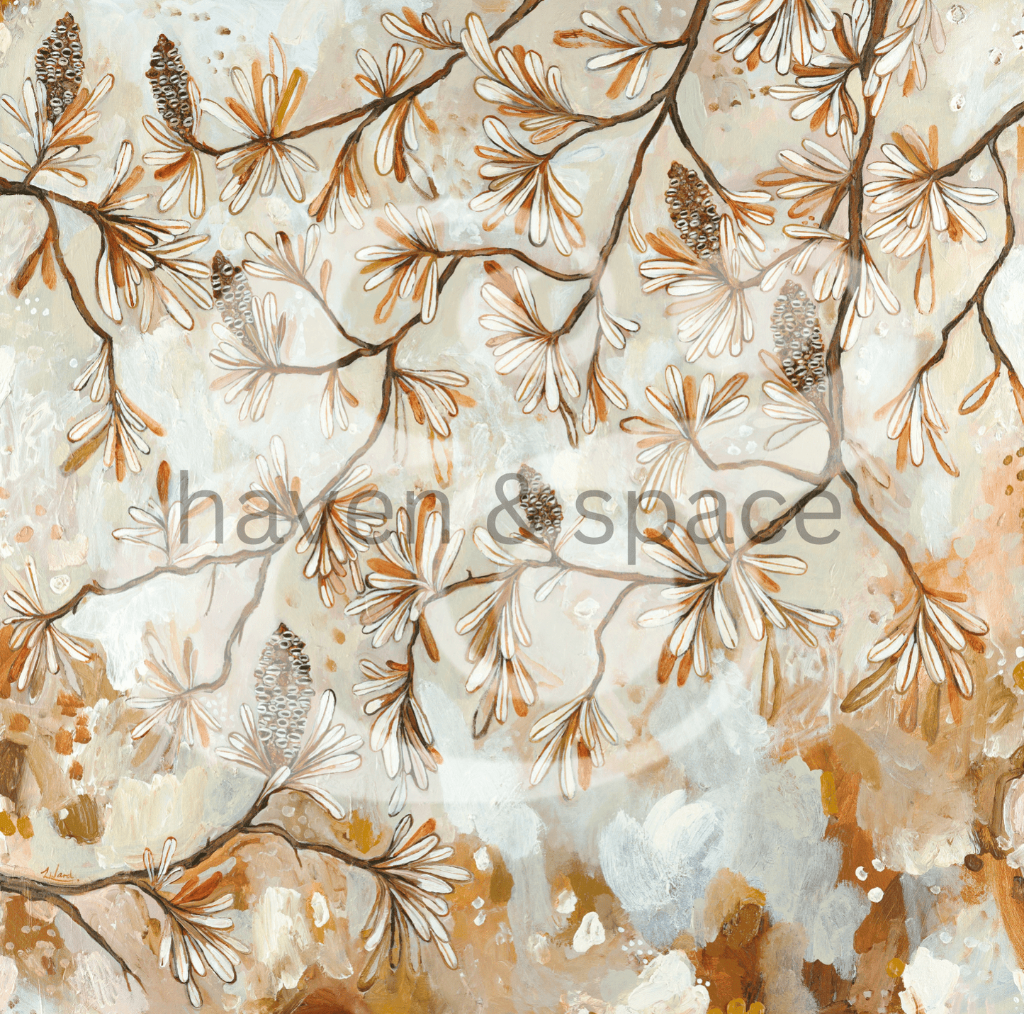 Haven & Space Berry ACCESSORIES 12x12 inches World Needs Happiness - Lauren Ward Artist