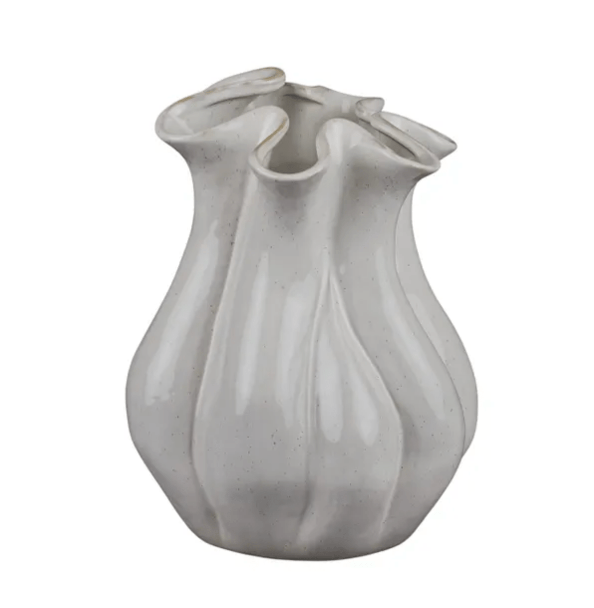 Haven & Space Berry ACCESSORIES 23x40cm / White Cleo Ceramic Vase