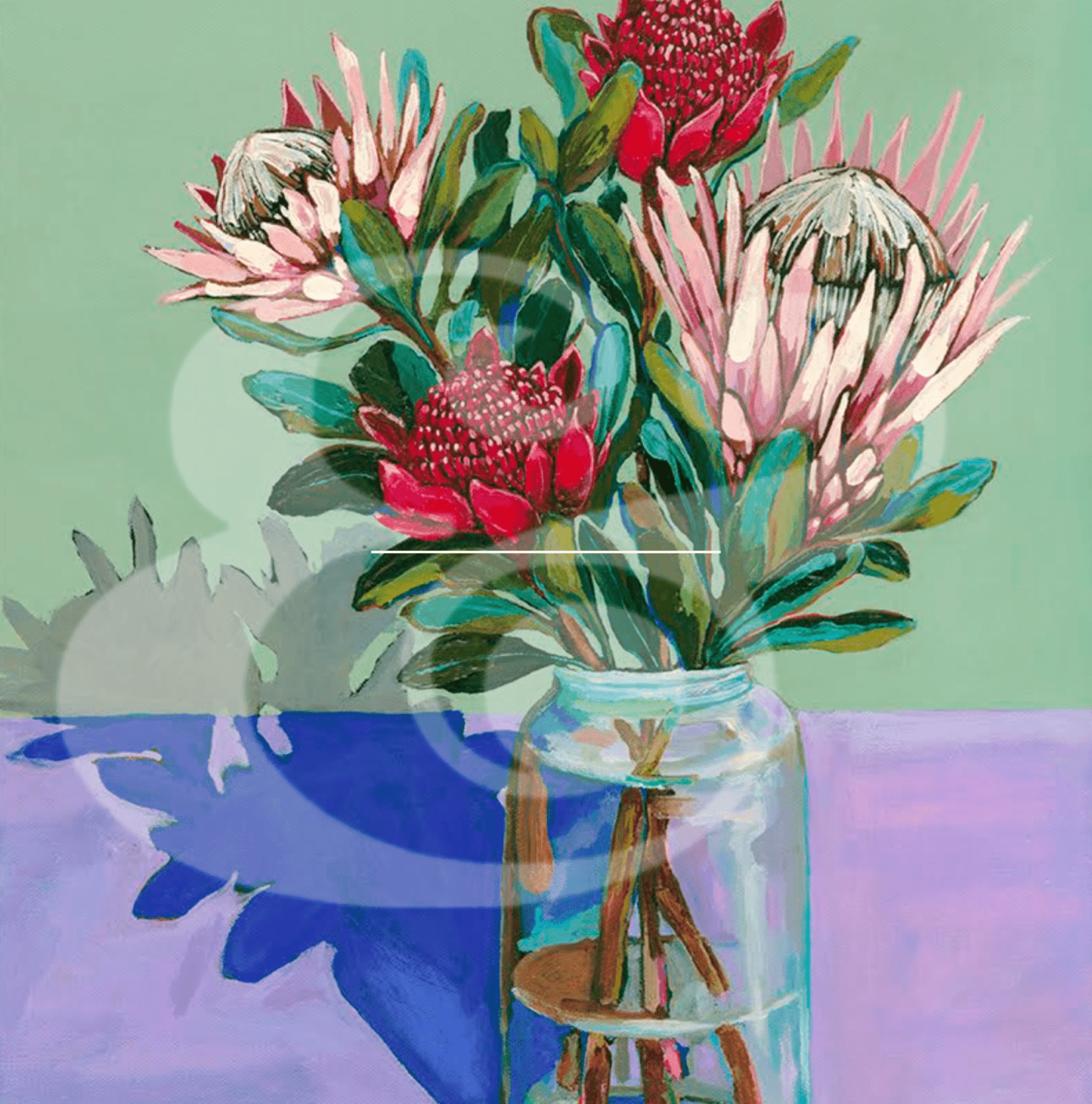 Haven & Space Berry ACCESSORIES 8x10 inches Flowers From a Friend - Lauren Ward Artist