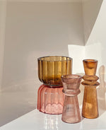 Haven & Space Berry ACCESSORIES Alba Glass Candleholder