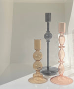 Haven & Space Berry ACCESSORIES Astrid Glass Candleholders