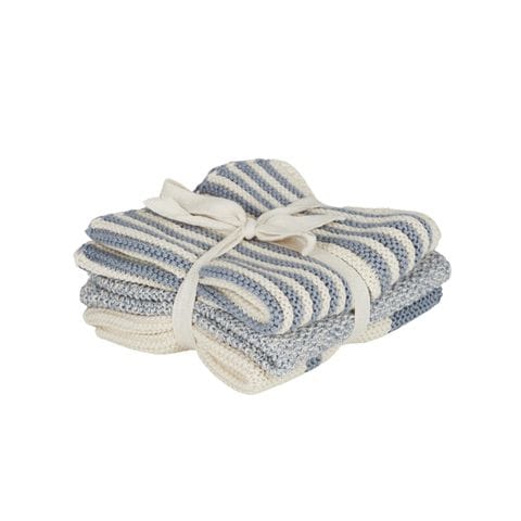 Haven & Space Berry ACCESSORIES Blue Amy S/3 Cotton Knit cloth