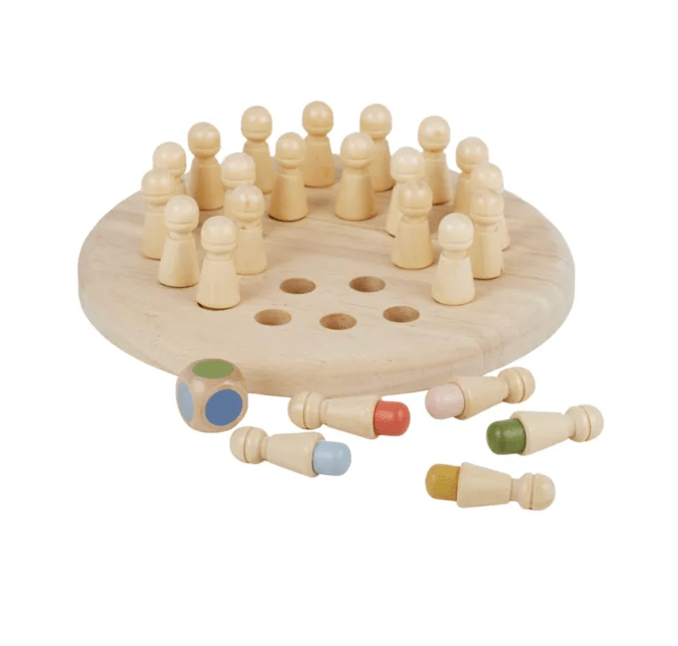 Haven & Space Berry ACCESSORIES Recall Memory Wooden Peg Game