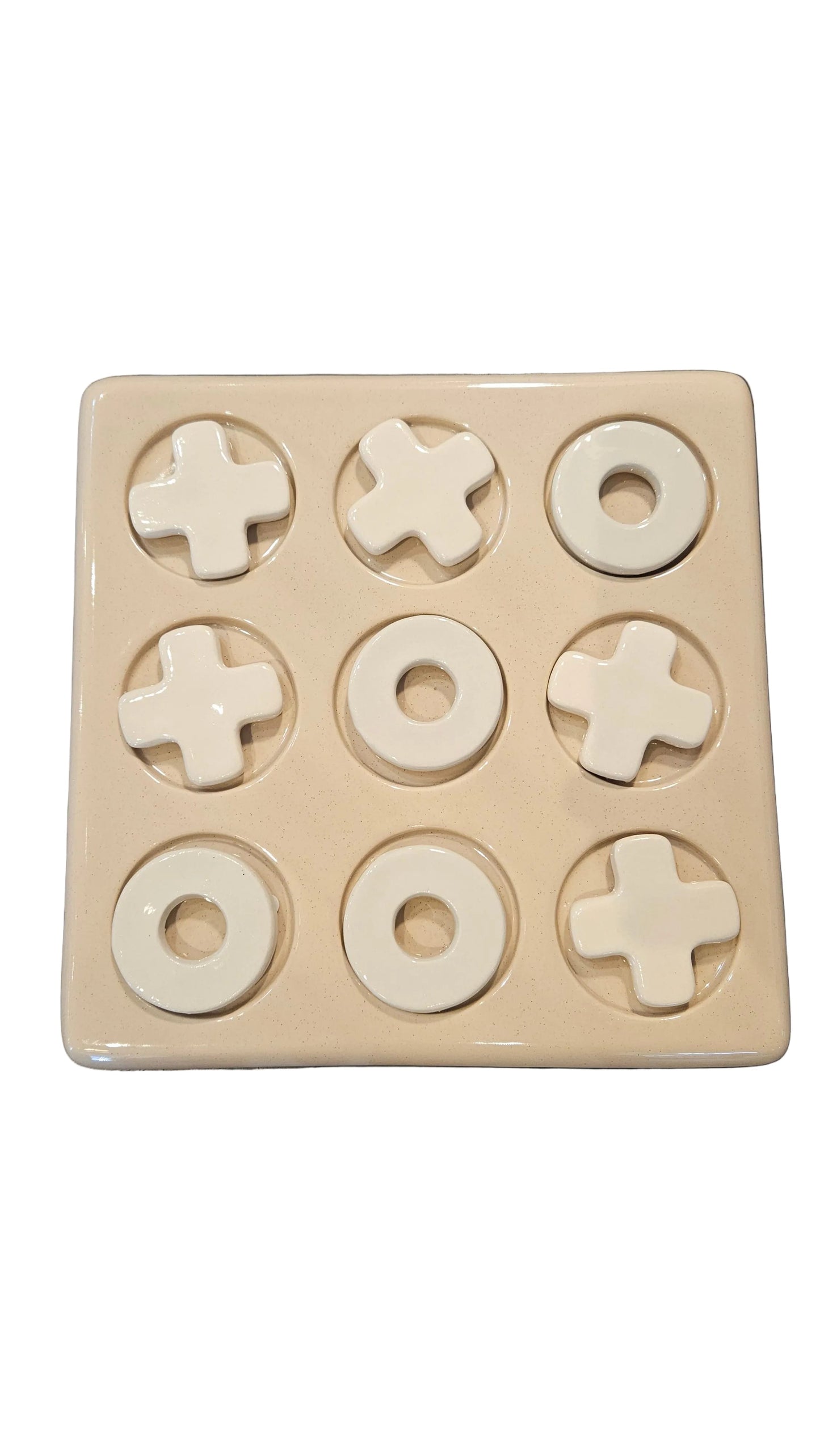 Haven & Space Berry ACCESSORIES Sand Ceramic Tic Tac Toe