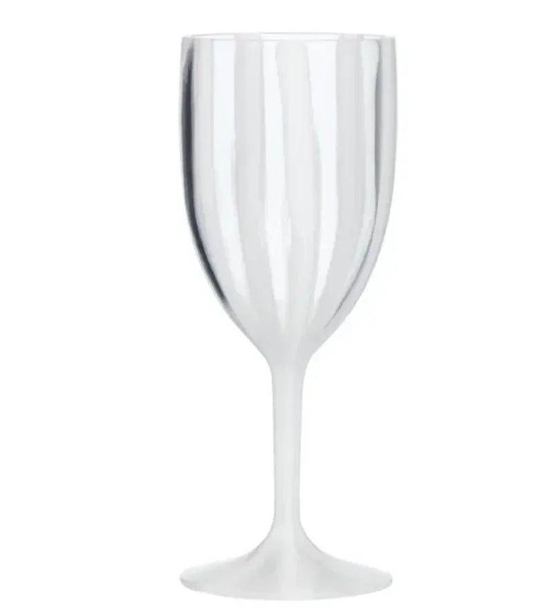 Haven & Space Berry ACCESSORIES White Cabana Acrylic Wine Glass