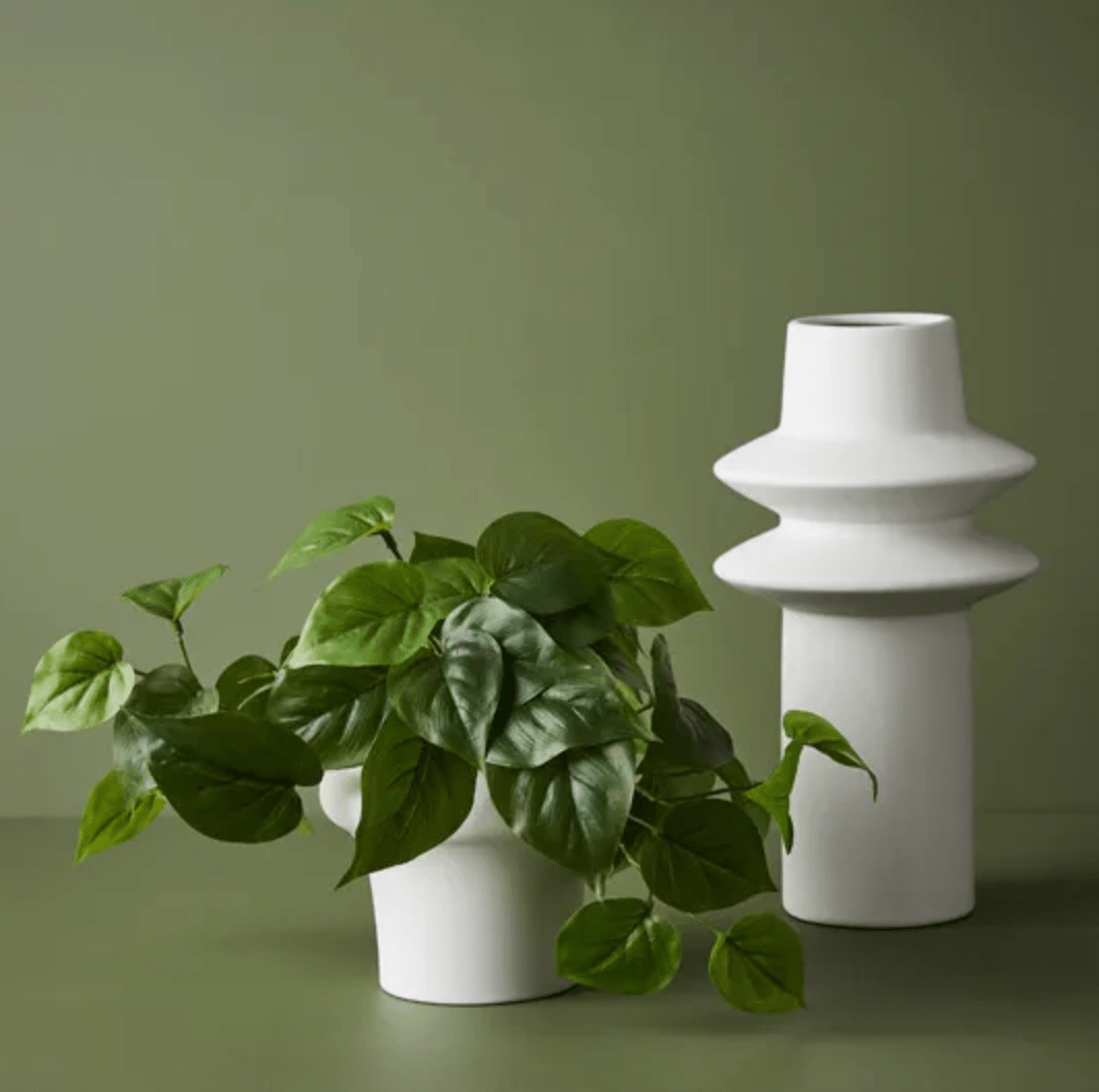 Haven & Space Berry ARTIFICAL FLOWERS 19cm Potted Philodendron