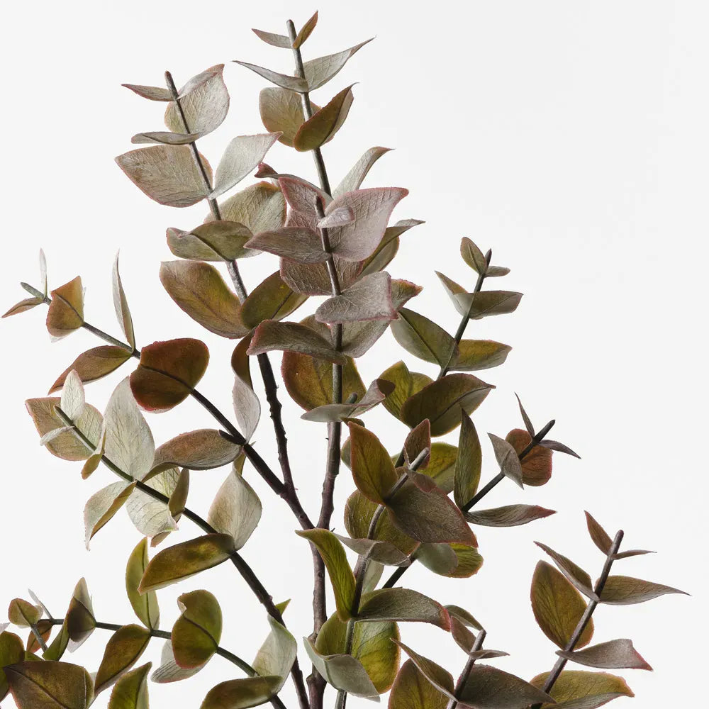 Haven & Space Berry ARTIFICAL FLOWERS 70cm / Burgundy Green Eucalyptus Spray