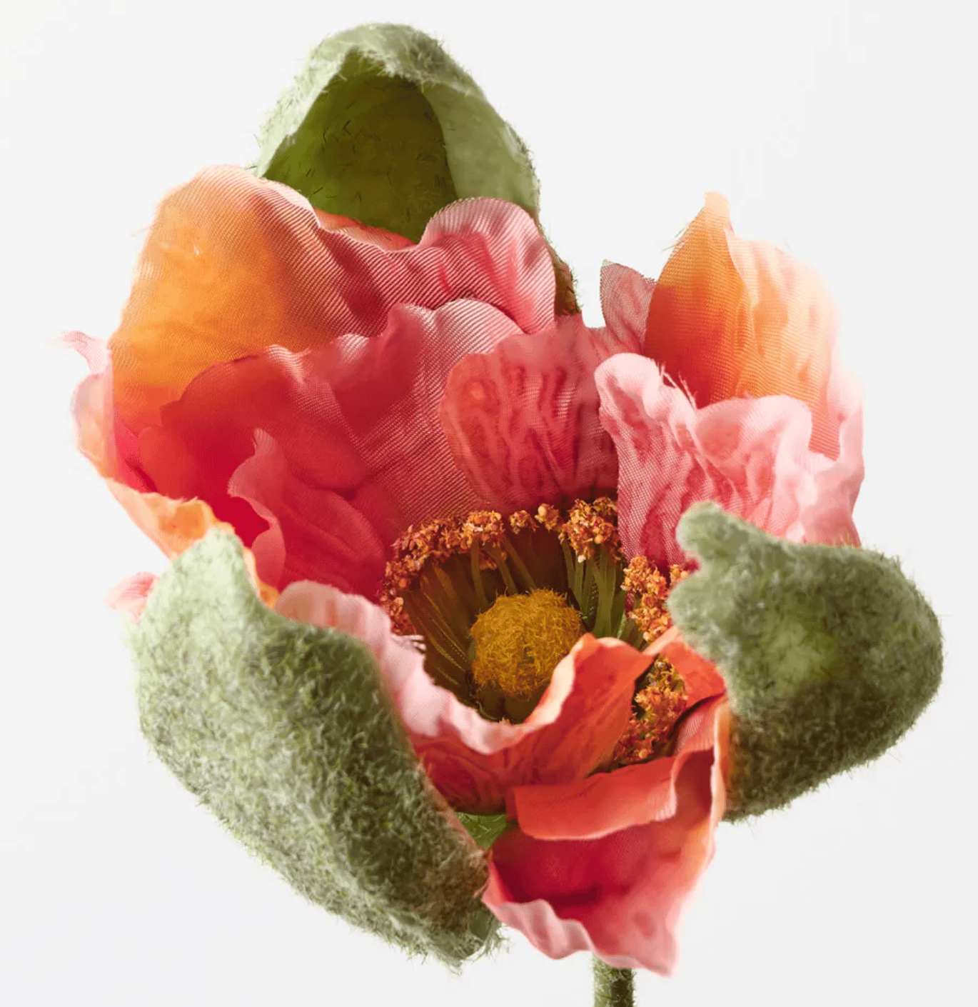 Haven & Space Berry ARTIFICAL FLOWERS 80CM / Orange Poppy Bud
