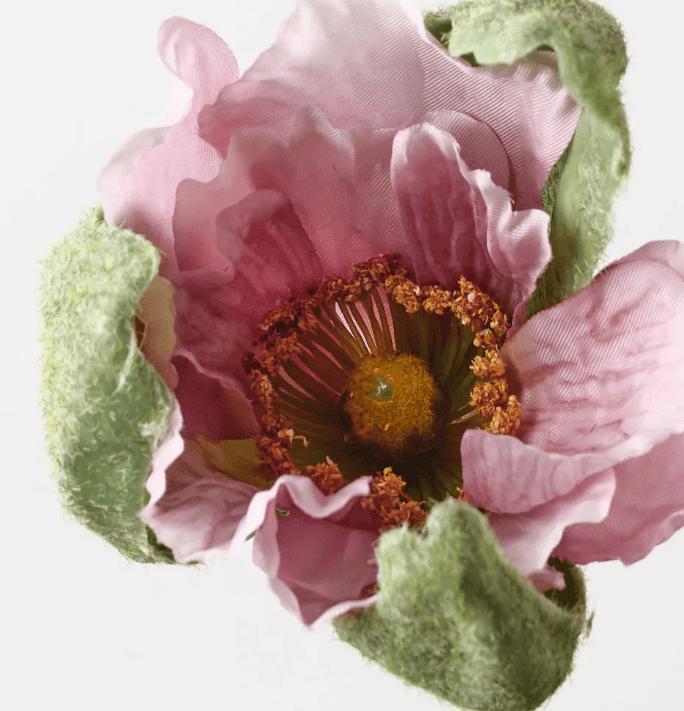 Haven & Space Berry ARTIFICAL FLOWERS 80CM / Purple Poppy Bud