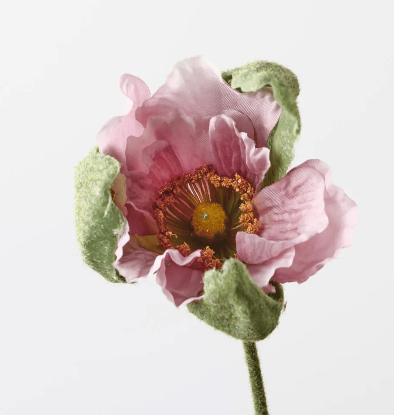 Haven & Space Berry ARTIFICAL FLOWERS 80CM / Purple Poppy Bud