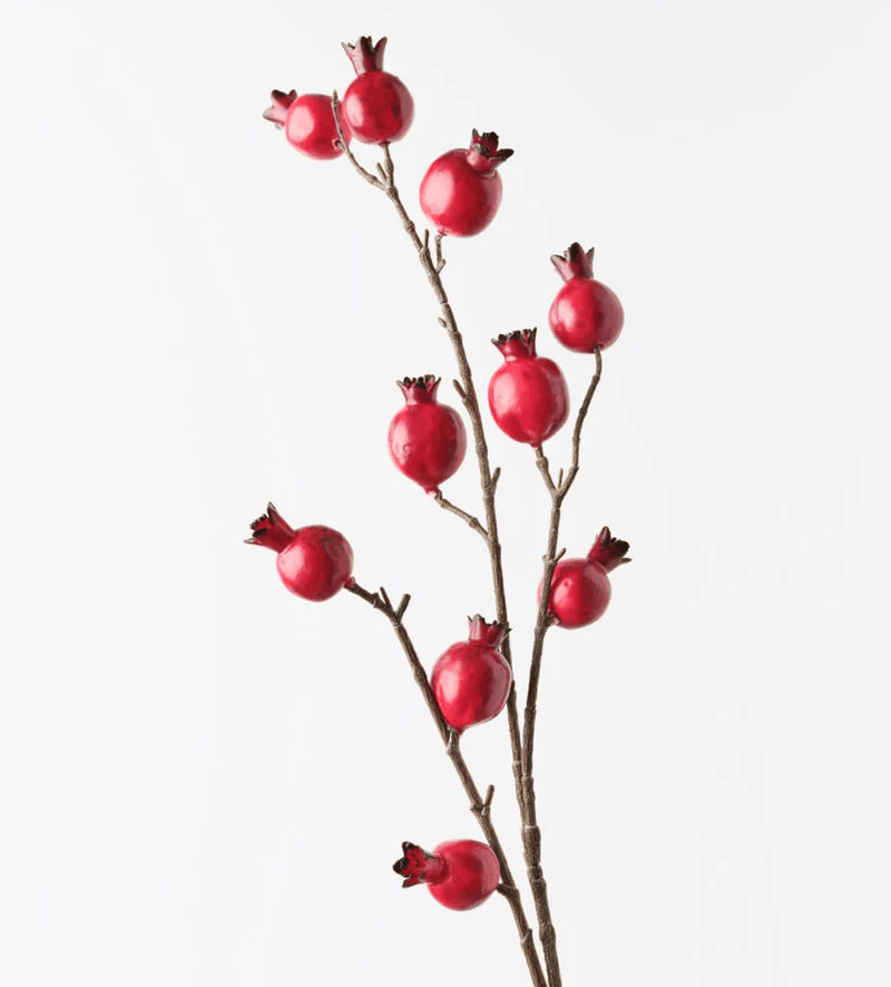 Haven & Space Berry ARTIFICAL FLOWERS 88CM Pomegranate Spray