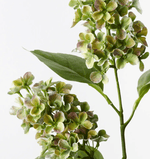 Haven & Space Berry ARTIFICAL FLOWERS Green/Purple Hydrangea Cone Spray