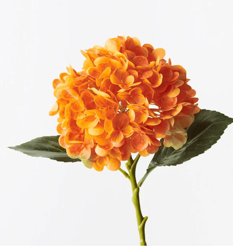Haven & Space Berry ARTIFICAL FLOWERS Orange Hydrangea