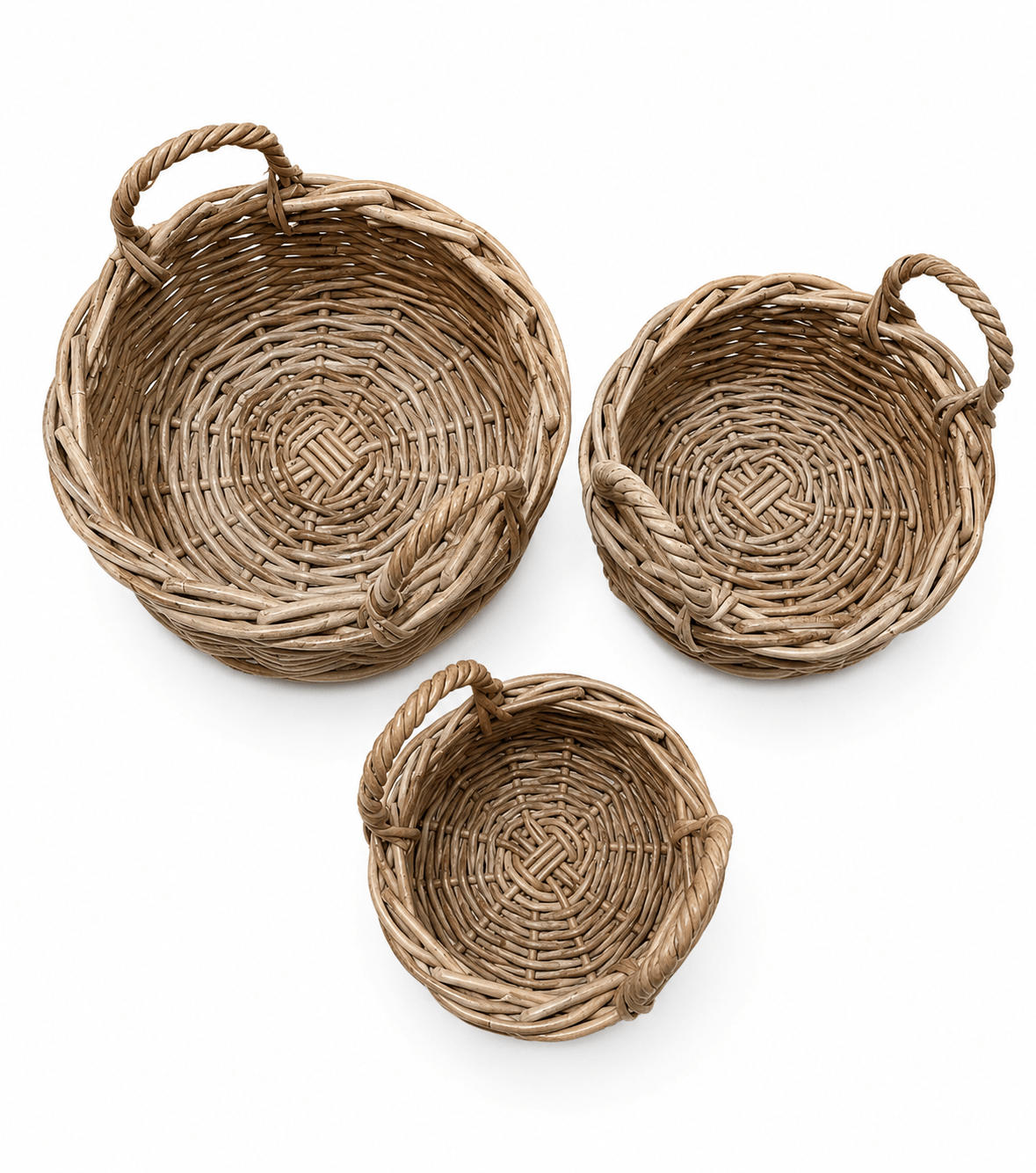 Haven & Space Berry BASKETWARE Kubu Fruit Basket Rattan Medium