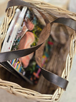 Haven & Space Berry BASKETWARE Kubu Magazine Basket