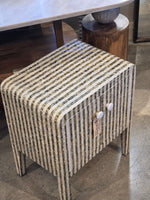 Haven & Space Berry BEDSIDE TABLE Salemo Inlay Bedside