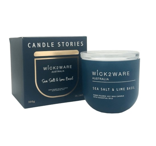 Haven & Space Berry CANDLES 300g Soy Candle Sea Salt Lime and Basil