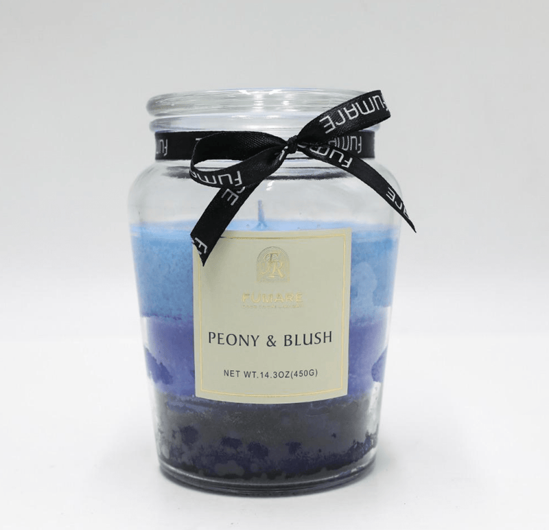Haven & Space Berry CANDLES 450G Peony & Blush Soy Glass Jar Candle