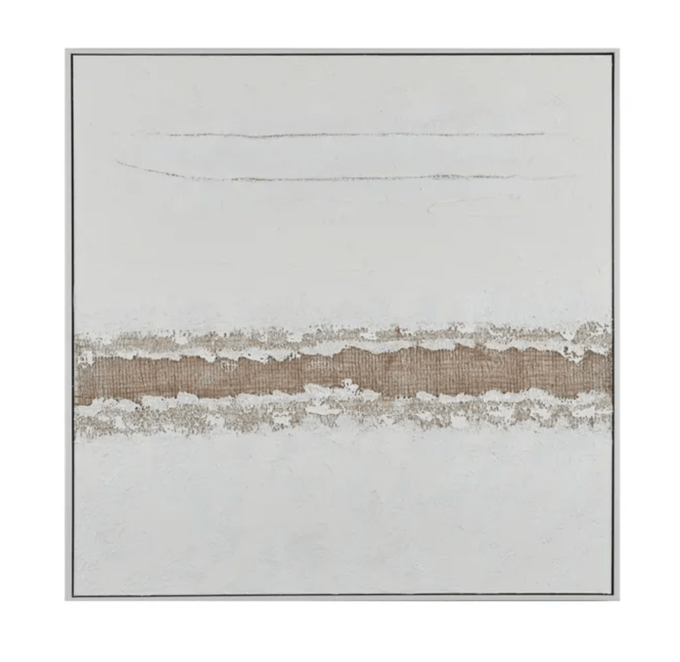 Haven & Space Berry CANVAS 100x100CM Hamlet Framed Oil Collage