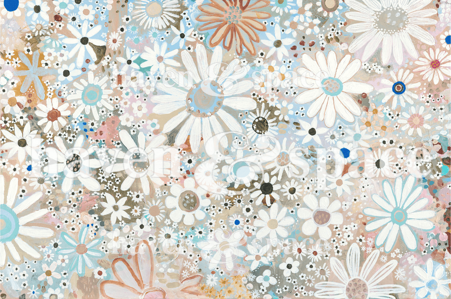 Haven & Space Berry CANVAS 11x14 inches Daisy Chains Lauren Ward Artist