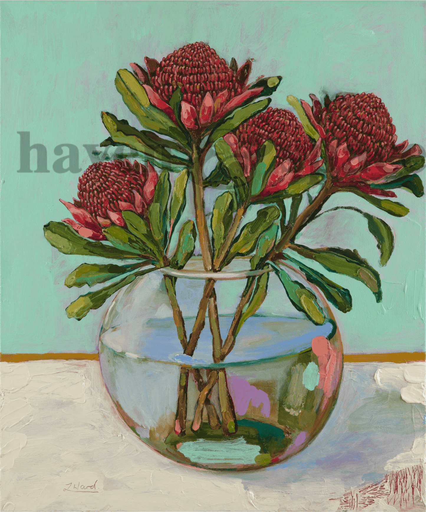 Haven & Space Berry CANVAS 11x14 inches Feed Your Soul - Lauren Ward Artist