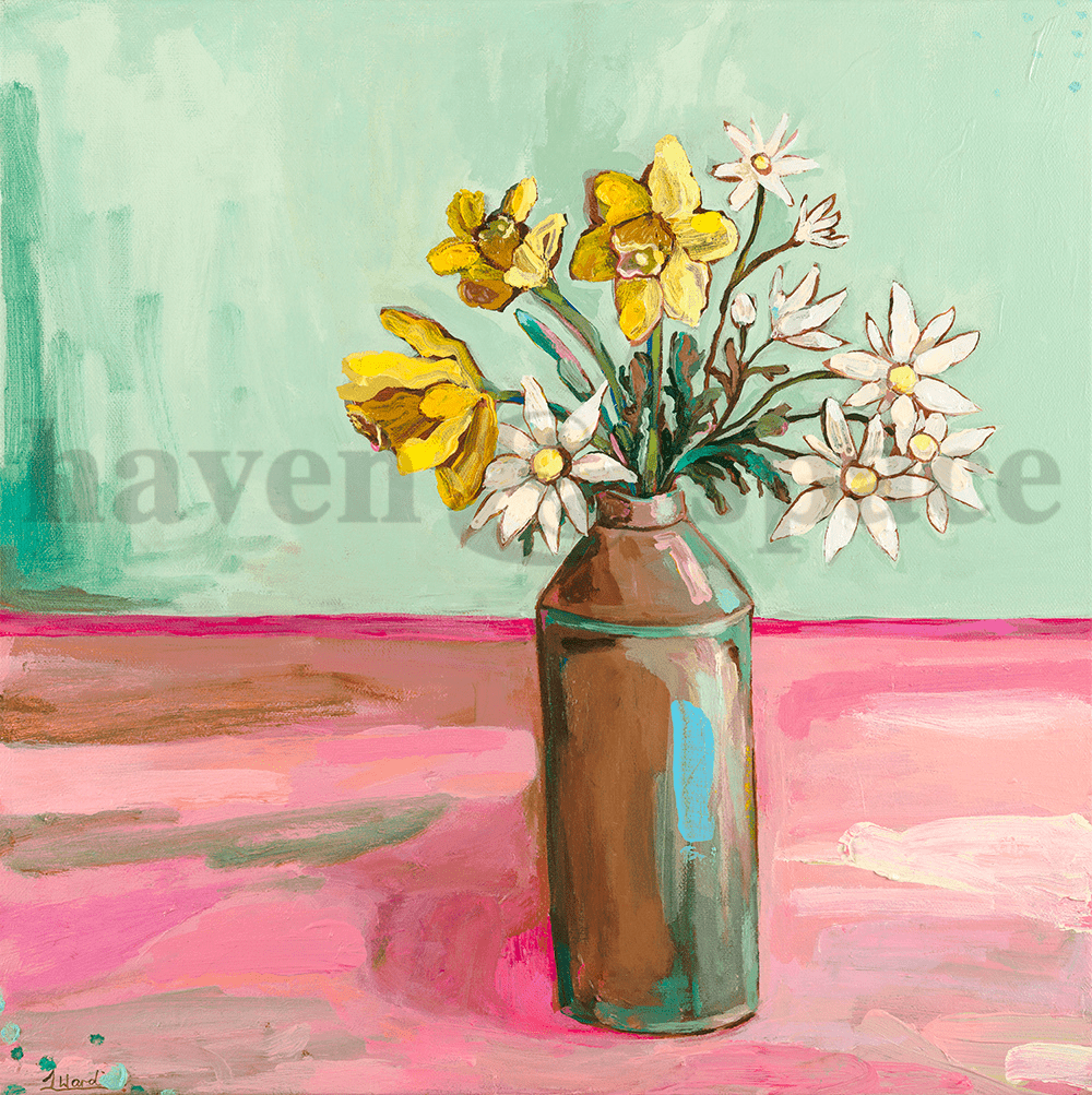 Haven & Space Berry CANVAS 12x12 inches I am Not Perfect - Lauren Ward Artist