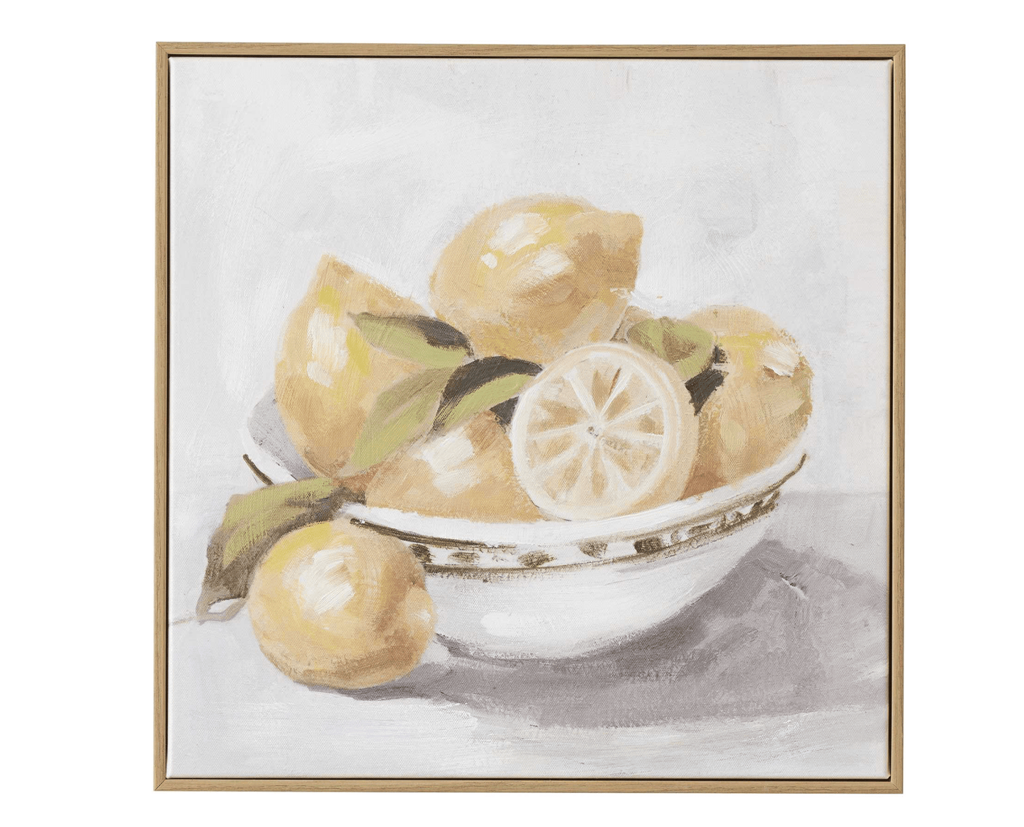 Haven & Space Berry CANVAS 40x40cm Lemons Oil Painting