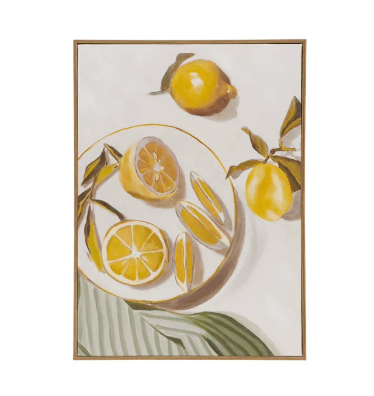 Haven & Space Berry CANVAS 40x55CM Matin Oak Framed Oil Canvas