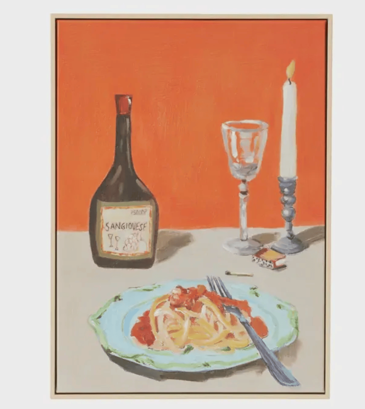 Haven & Space Berry CANVAS 40x55CM Roma Framed Oil Canvas