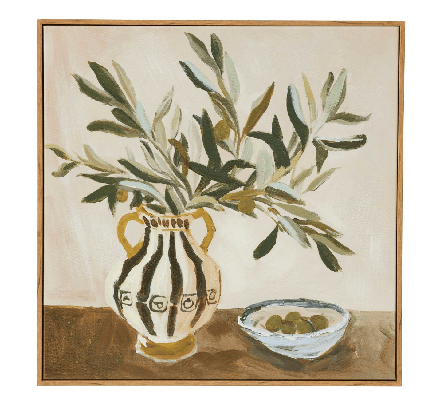 Haven & Space Berry CANVAS 50x50cm Corleone Framed Oil Painting