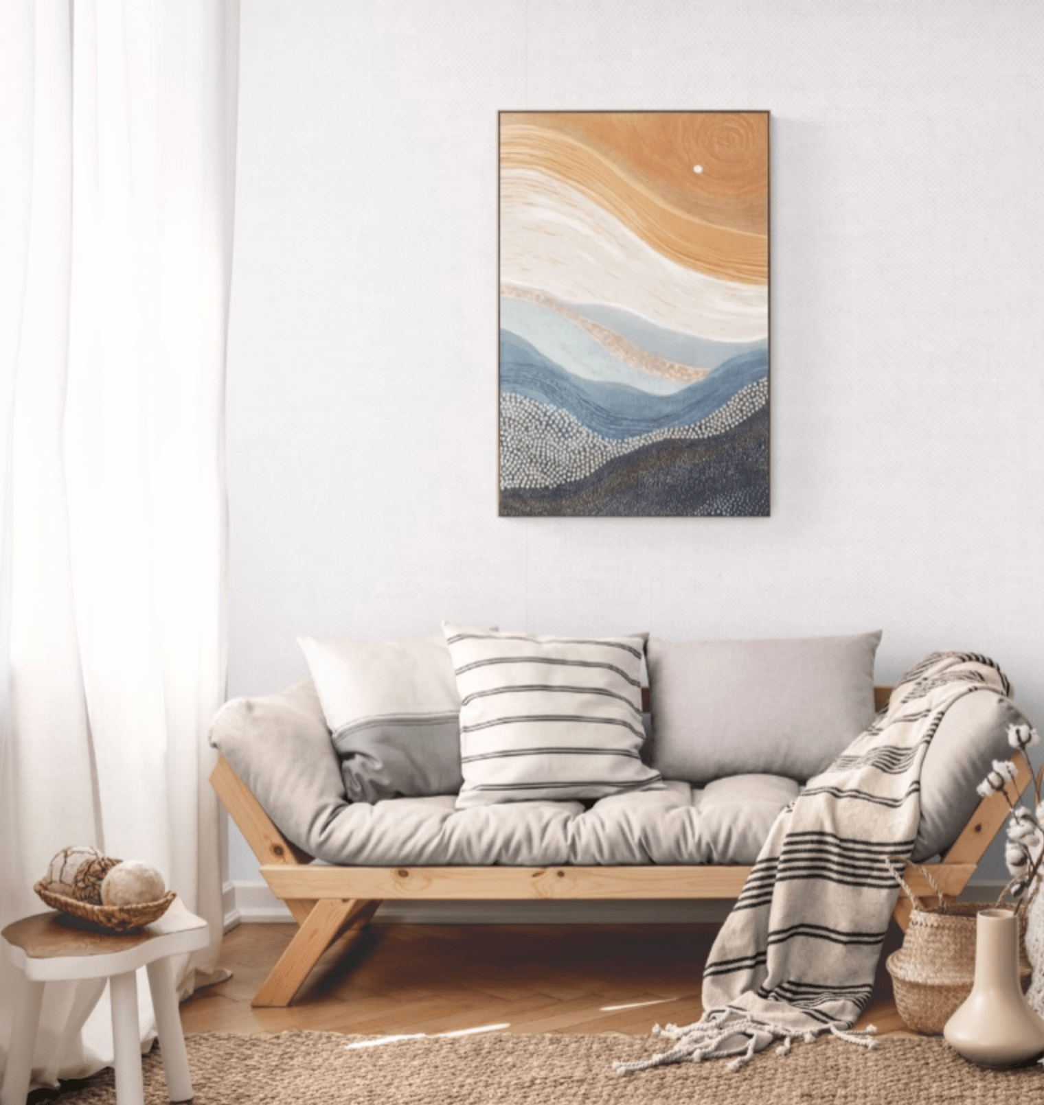 Haven & Space Berry CANVAS 60x90cm Sven Abstract Canvas