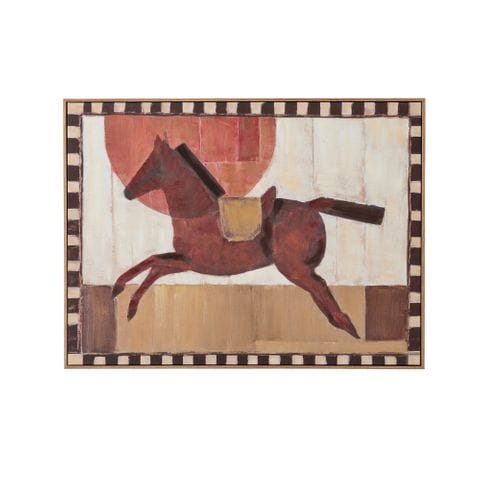 Haven & Space Berry CANVAS 80X60CM Giddyup Ash Frame Painting
