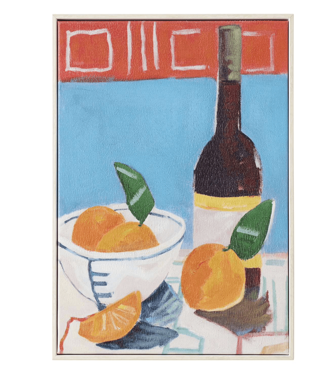 Haven & Space Berry CANVAS Arancia Framed Oil Painting