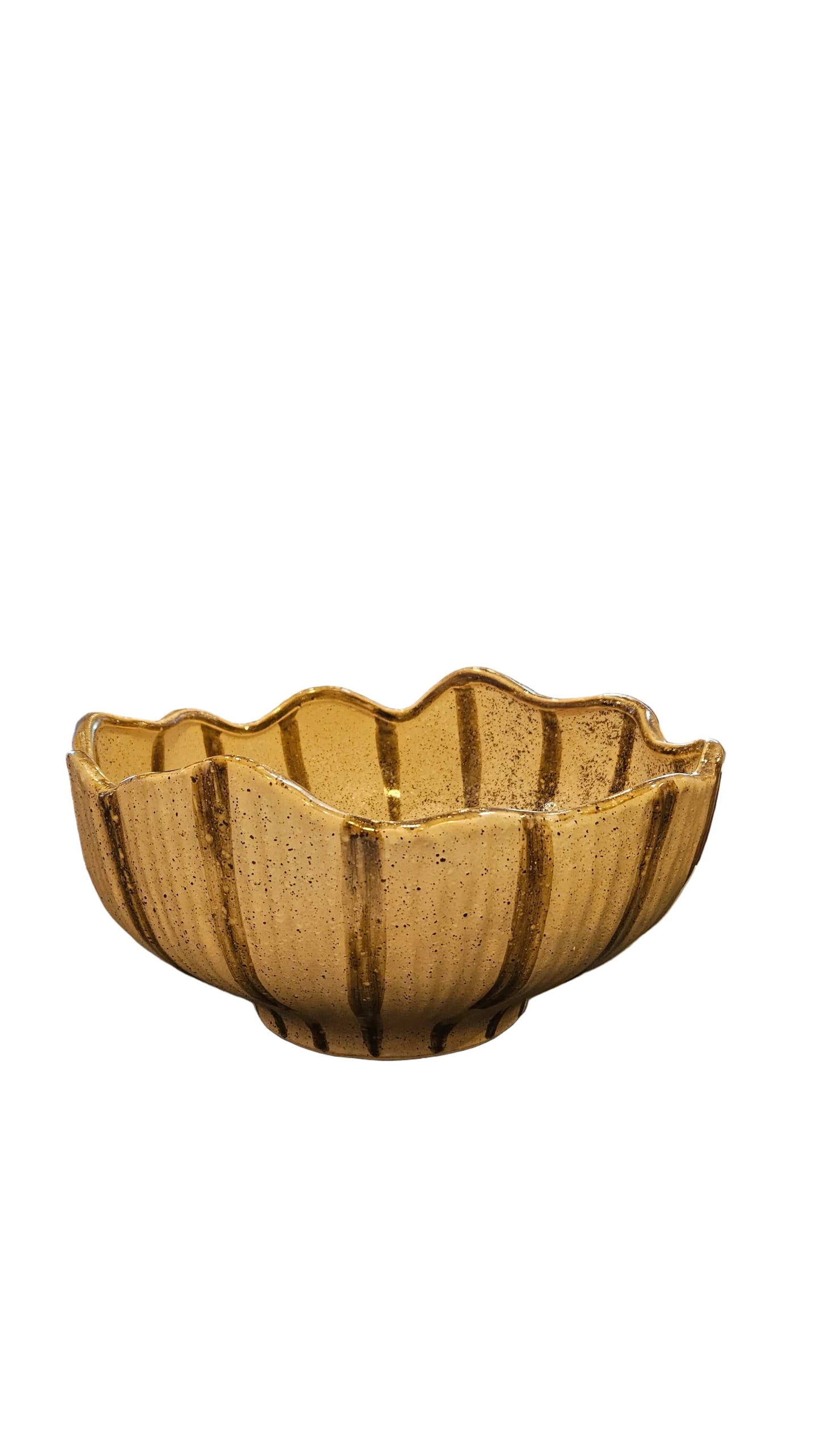 Haven & Space Berry CERAMICS Ivory/Olive Alessia Ceramic Bowl