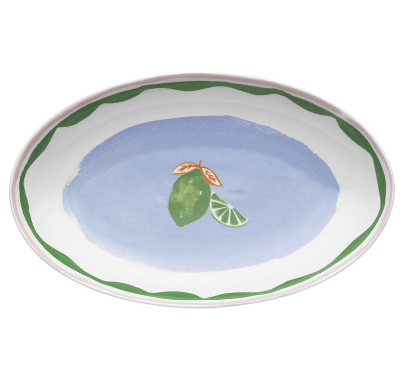 Haven & Space Berry CERAMICS Light Green Fiesta Serve Platter