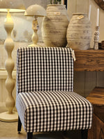 Haven & Space Berry CHAIRS 57Wx66Dx85H / Black White Check Landon Chair