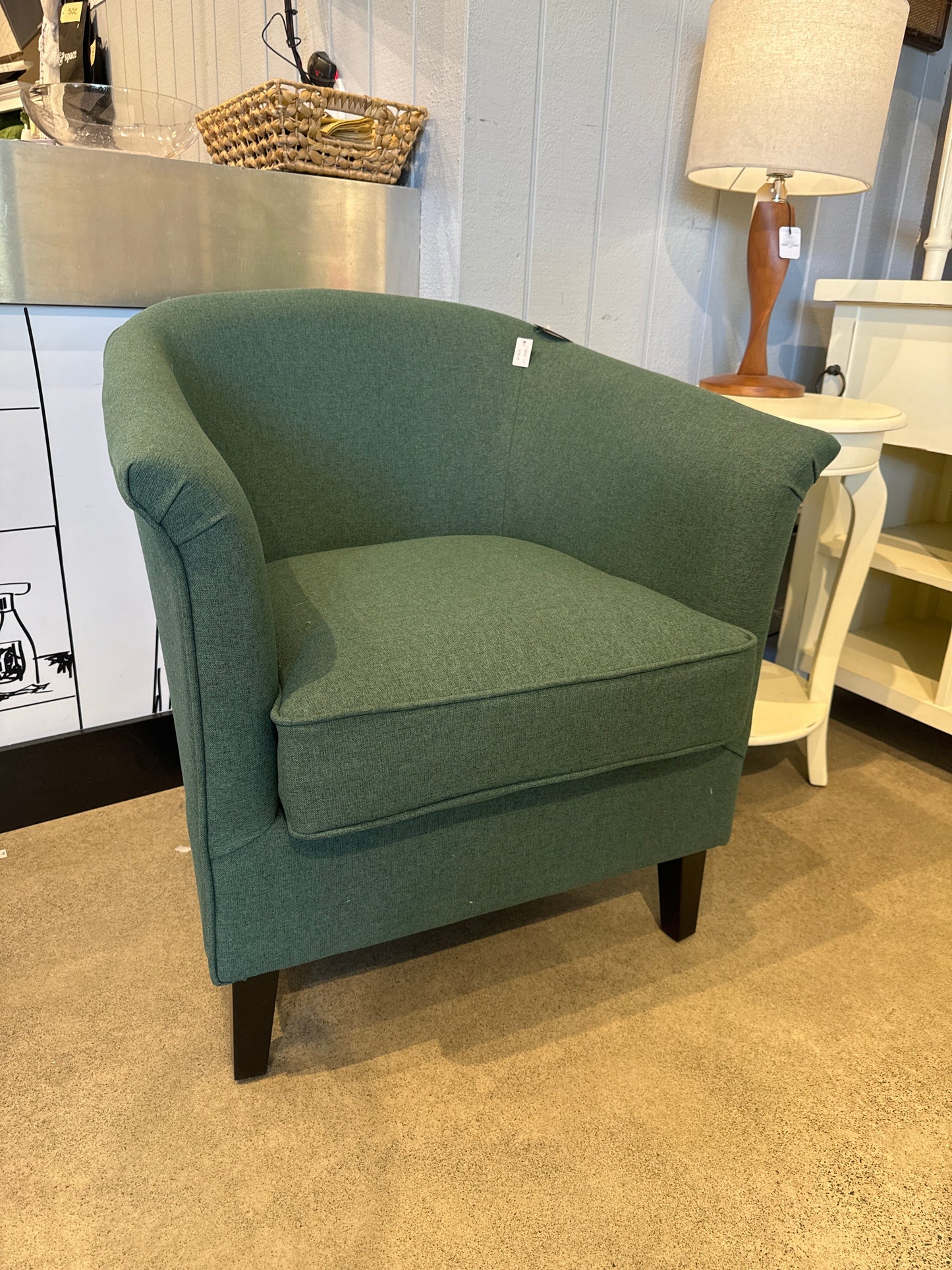 Haven & Space Berry CHAIRS 72Wx64Dx85H / Midnight Moss Albie Tub Chair