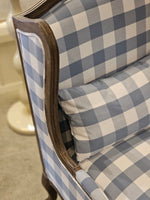 Haven & Space Berry CHAIRS 75Wx78Dx105H / Duck Blue Check Florence Armchair