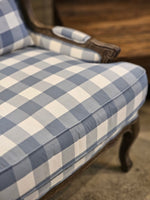 Haven & Space Berry CHAIRS 75Wx78Dx105H / Duck Blue Check Florence Armchair